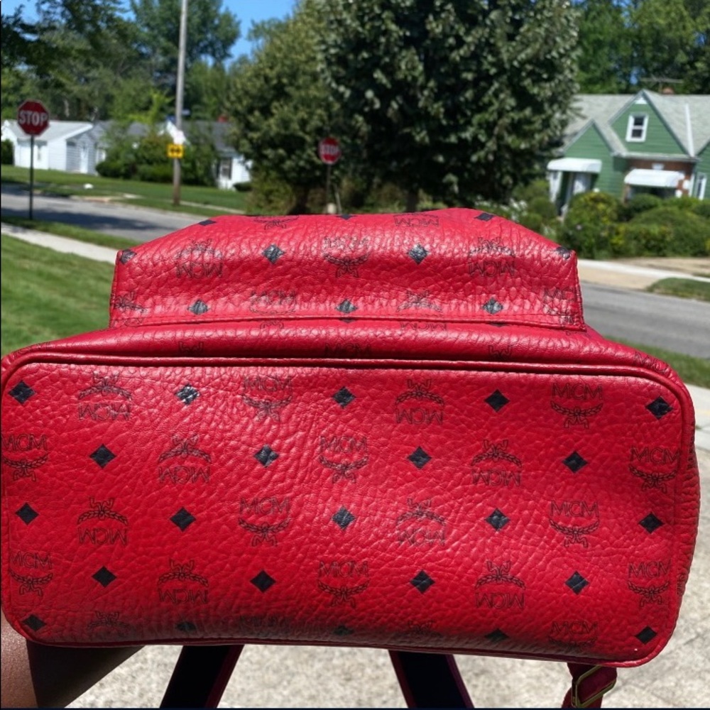 Red MCM Stark Backpack - Picture 5 of 5